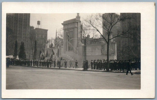 NEW YORK NY WWI VICTORY DAY ANTIQUE REAL PHOTO POSTCARD RPPC