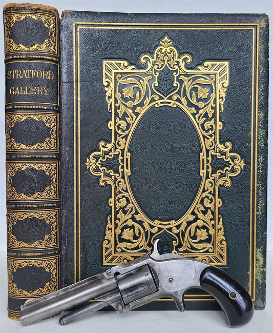 Smith & Wesson revolver in 1859 BOOK SHAPE BOX HIDDEN SAFE antique PRE-CIVIL WAR SHAKSPEARE