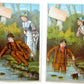 ROMANTIC FISHING 2 ANTIQUE VICTORIAN TRADE CARDS