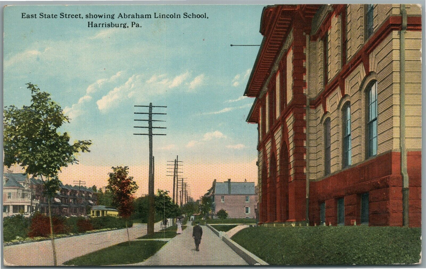 HARRISBURG PA EAST STATE STREET ANTIQUE POSTCARD