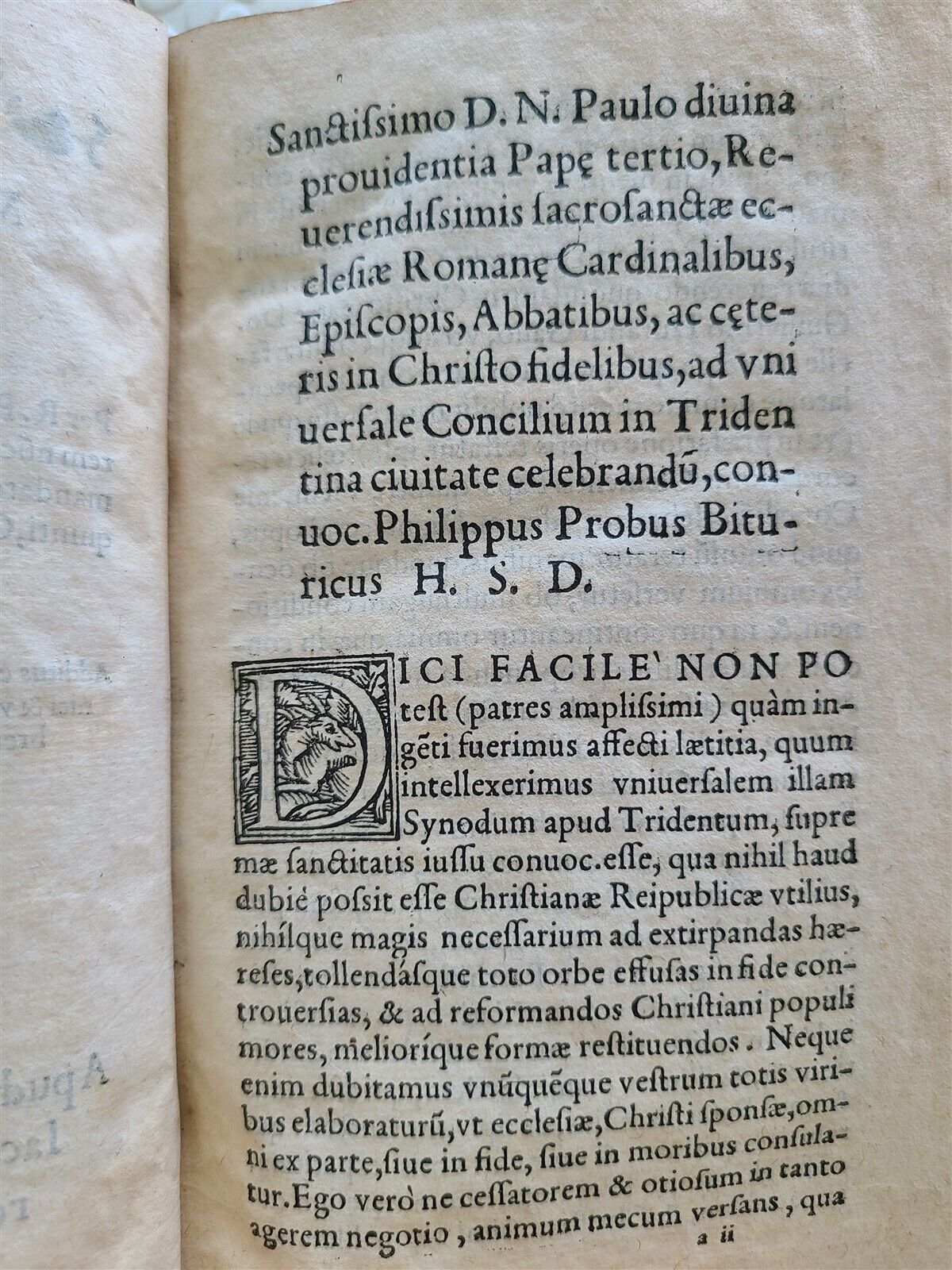 1545 Tractatus de modo generalis Concilii celebrandi antique RARE 16th century