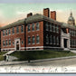 WARREN RI JOYCE STREET SCHOOL 1907 UNDIVIDED ANTIQUE POSTCARD w/ CORK CANCEL