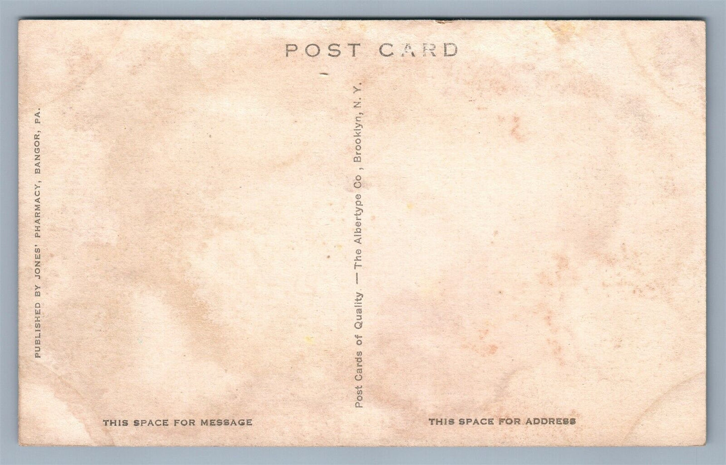 BANGOR PA STATE MINING & MANUFACTURING PLANTS ANTIQUE POSTCARD