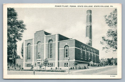 STATE COLLEGE PA POWER PLANT ANTIQUE POSTCARD