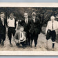 ROARING CREEK PA DISABLED MEN GROUP POSING VINTAGE REAL PHOTO POSTCARD RPPC