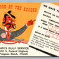 POMPANO BEACH FL ANDY'S GULF SERVICE ADVERTISING VINTAGE POSTCARD