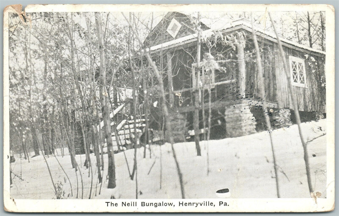 HENRYVILLE PA THE NEILL BUNGALOW ANTIQUE POSTCARD