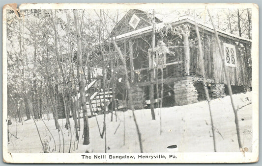 HENRYVILLE PA THE NEILL BUNGALOW ANTIQUE POSTCARD