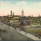 BROOKLYN NY CONEY ISLAND BIRDS EYE VIEW ANTIQUE POSTCARD