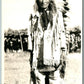 SIOUX INDIAN CHIEF LEADER CHARGE VINTAGE REAL PHOTO POSTCARD RPPC