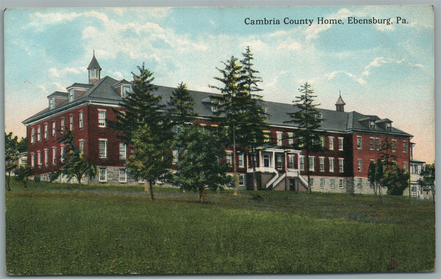 EBENSBURG PA CAMBRIA COUNTY HOME ANTIQUE POSTCARD