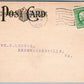 READING PA PENN NATIONAL BANK ADVERTISING ANTIQUE POSTCARD JULY 1910 CALENDAR