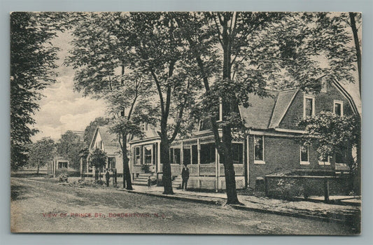 BORDENTOWN NJ PRINCE STREET ANTIQUE POSTCARD