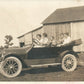 OLD CAR w/ GIRLS DRIVING 1915 ANTIQUE REAL PHOTO POSTCARD RPPC