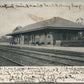 ONEONTA NY RAILROAD STATION RAILWAY DEPOT ANTIQUE POSTCARD