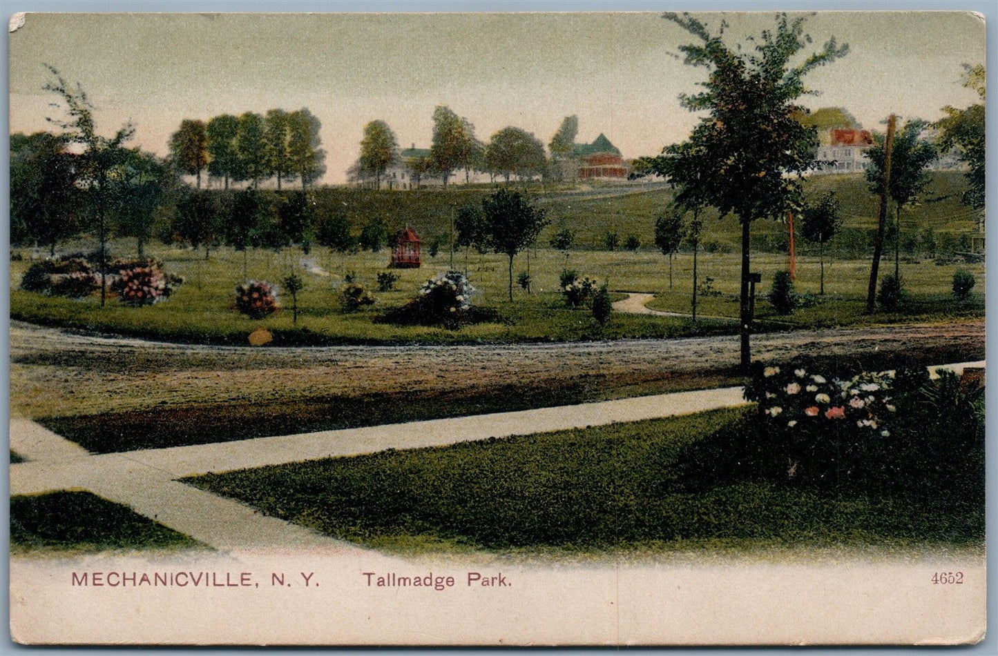 MECHANICVILLE NY TALLMADGA PARK UNDIVIDED ANTIQUE POSTCARD