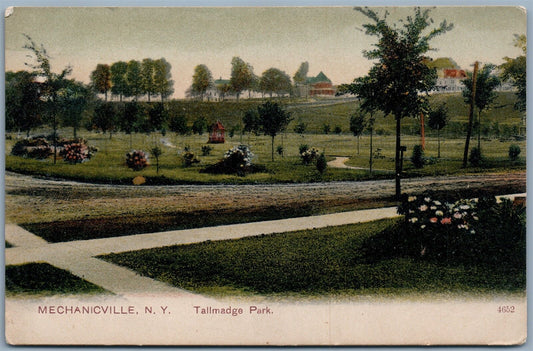 MECHANICVILLE NY TALLMADGA PARK UNDIVIDED ANTIQUE POSTCARD