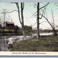 SHIAWASSEE RIVER MI 1913 ANTIQUE POSTCARD