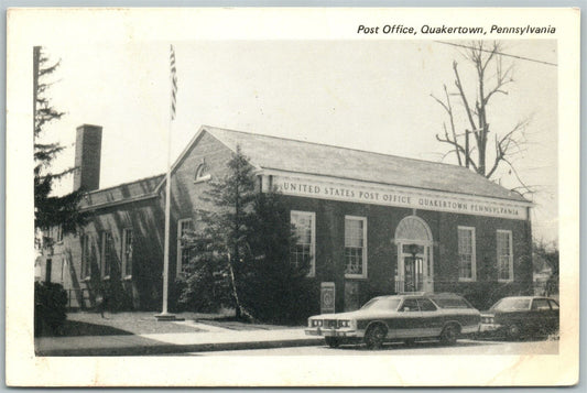 QUAKERTOWN PA BUCKS COUNTY POST OFFICE VINTAGE POSTCARD