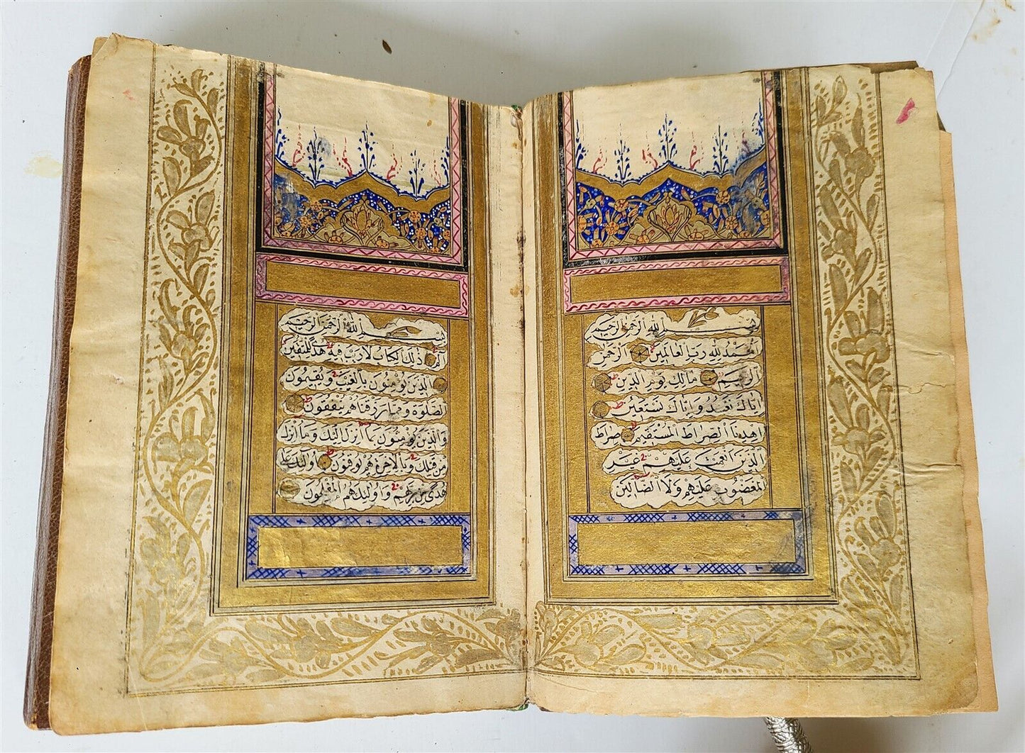 19th century KORAN OTTOMAN TURKISH MANUSCRIPT ILLUMINATED antique QURAN ISLAMIC