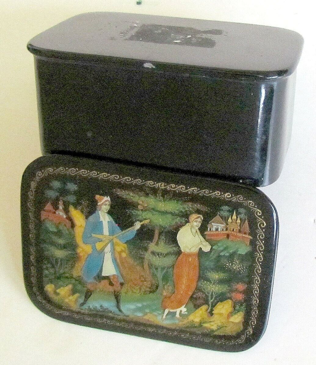 RUSSIAN PALEKH LACQUER BOX 1992 SIGNED BEAUTIFUL QUALITY