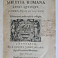 1602 DE MILITIA ROMANA by LIPSIUS antique ILLUSTRATED WARFARE Plantiniana