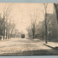 BORDENTOWN NJ FARNSWORTH AVENUE TROLLEY ANTIQUE POSTCARD