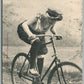 BICYCLE FEMALE CYCLIST ANTIQUE POSTCARD