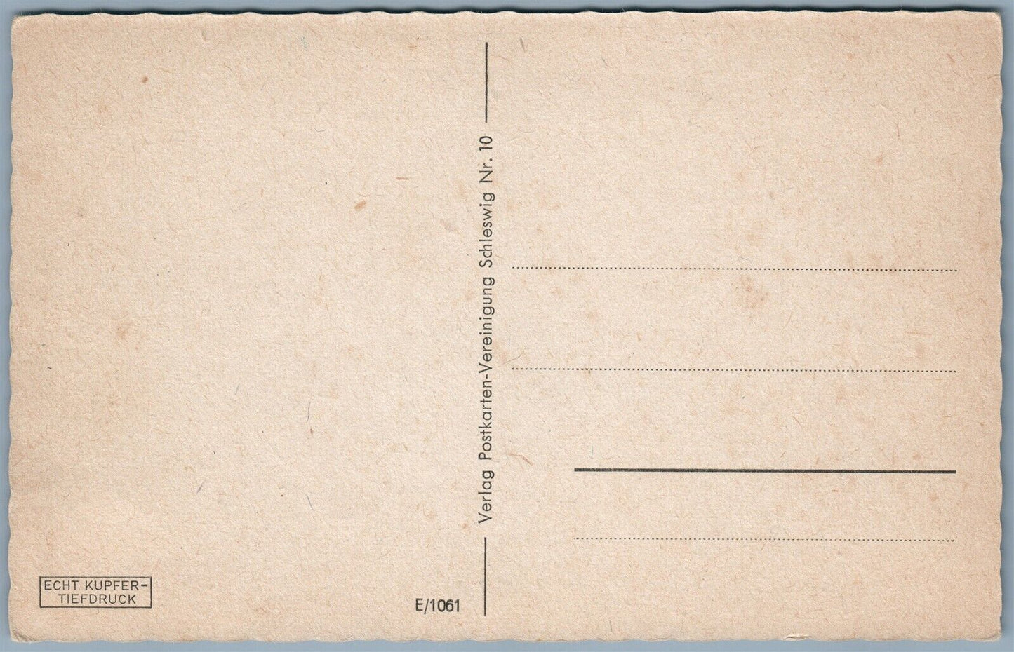 SCHLESWIG GERMANY ANTIQUE POSTCARD