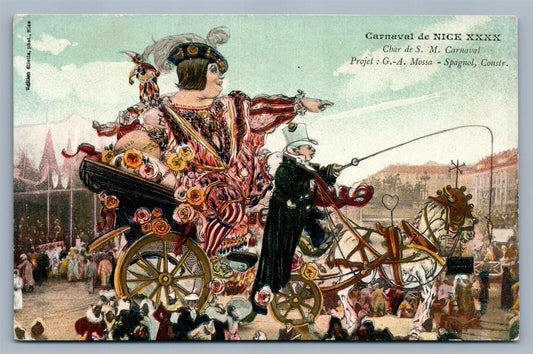 CARNAVAL DE NICE XXXX FRANCE ANTIQUE POSTCARD CARNIVAL