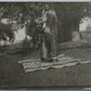 AMERICAN INDIAN WOMAN ARCHERY LESSON ANTIQUE REAL PHOTO POSTCARD RPPC