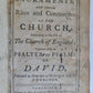 1791 BOOK OF COMMON PRAYER & PSALTER ENGLISH ANTIQUE Cambridge