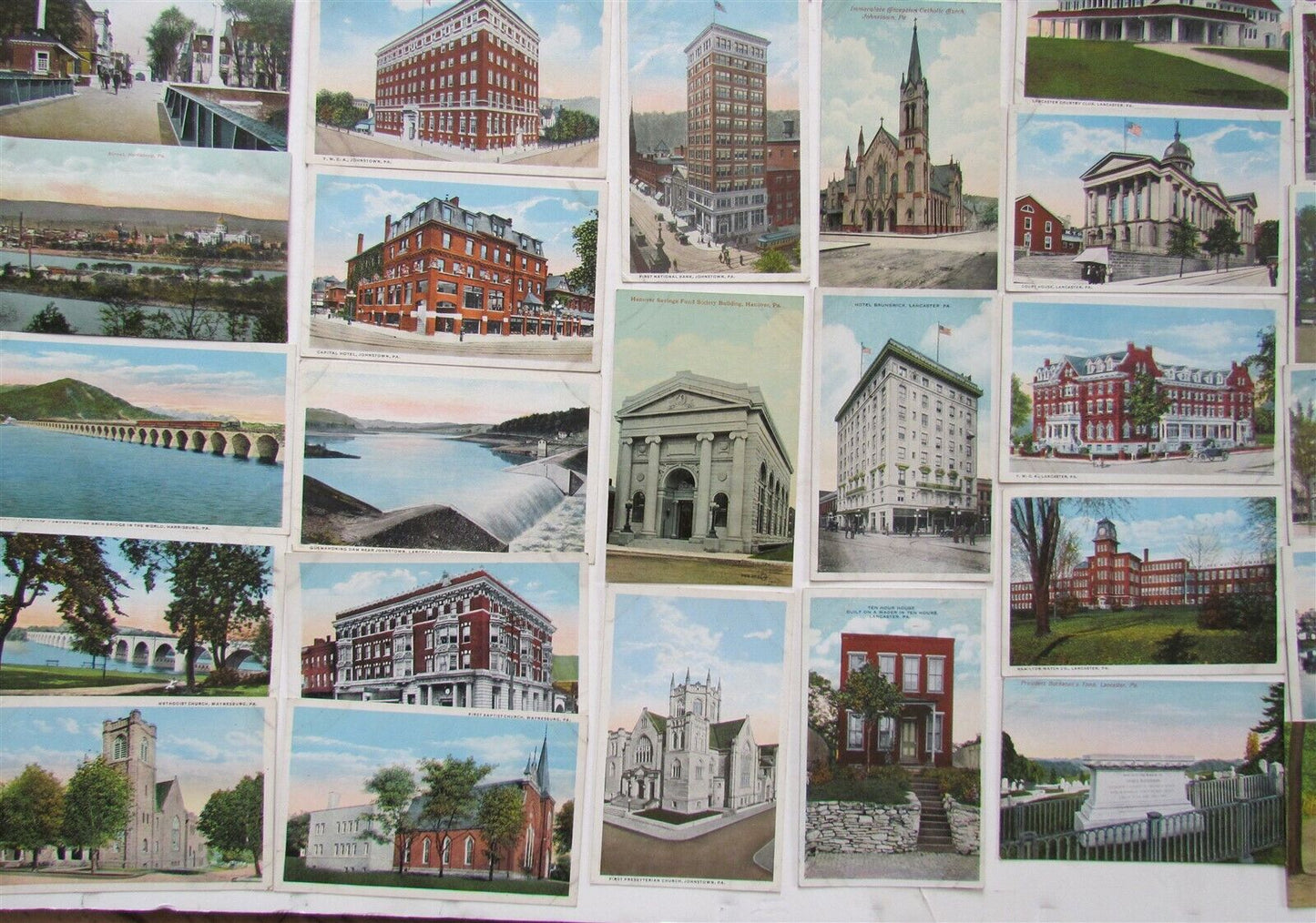 Lot of 130 PENNSYLVANIA ANTIQUE POSTCARDS