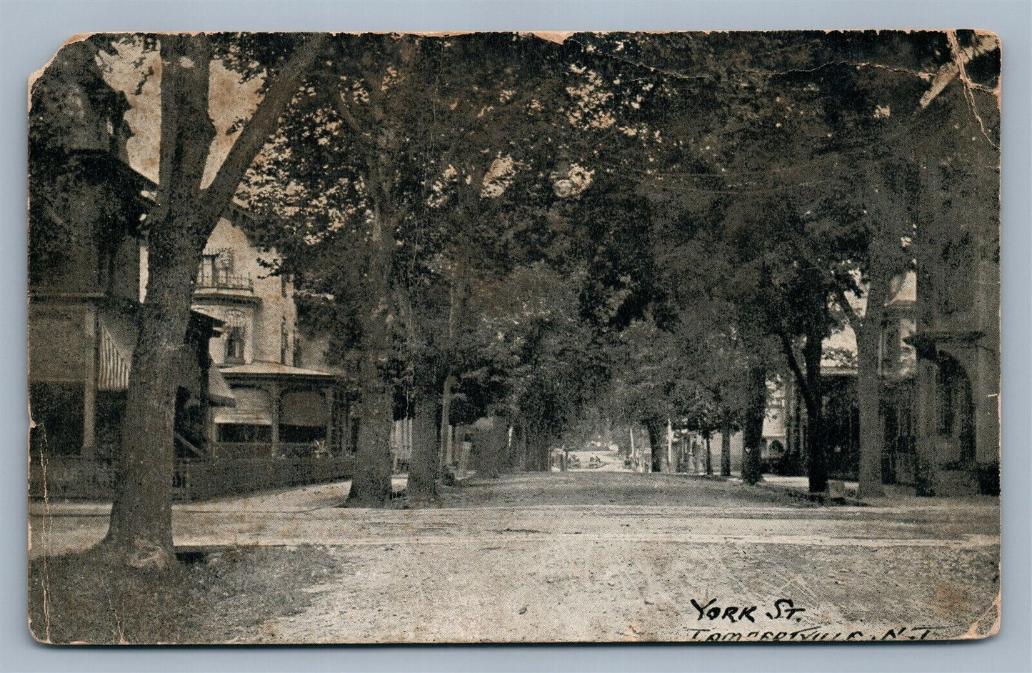 LAMBERTVILLE NJ YORK STREET ANTIQUE POSTCARD