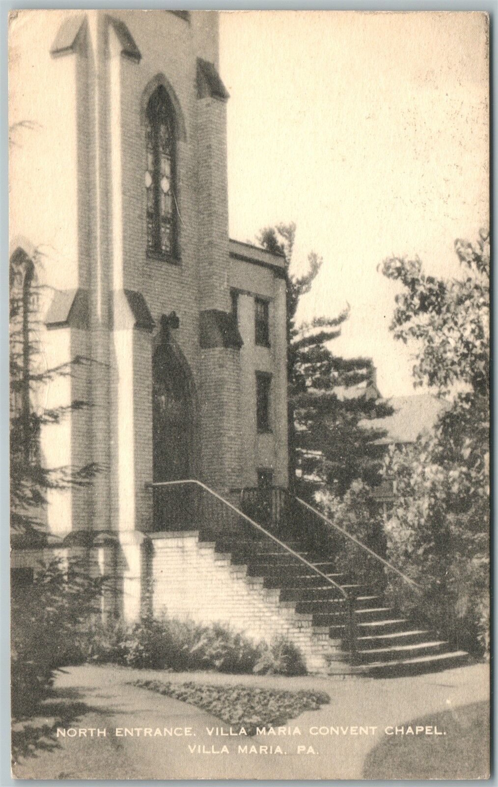 VILLA MARIA PA CONVENT CHAPEL VINTAGE POSTCARD