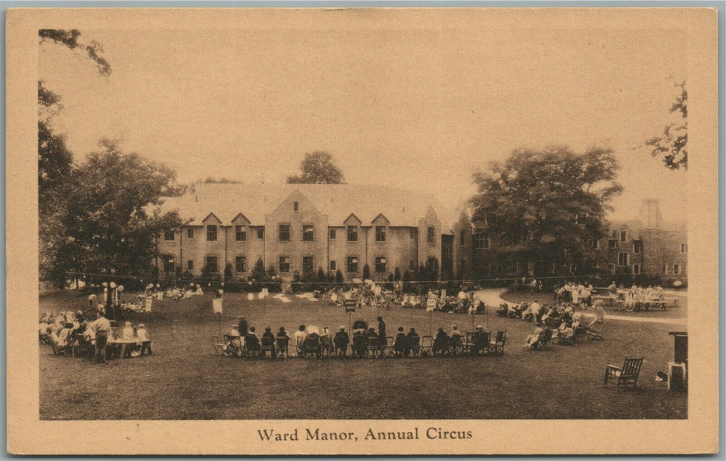 RED HOOK NY WARD MANOR ANNUAL CIRCUS ANTIQUE POSTCARD