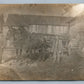 FARM SCENE w/ HORSE CART ANTIQUE REAL PHOTO POSTCARD RPPC