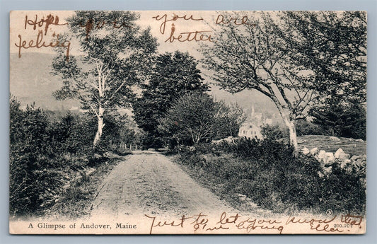 ANDOVER ME ANTIQUE POSTCARD