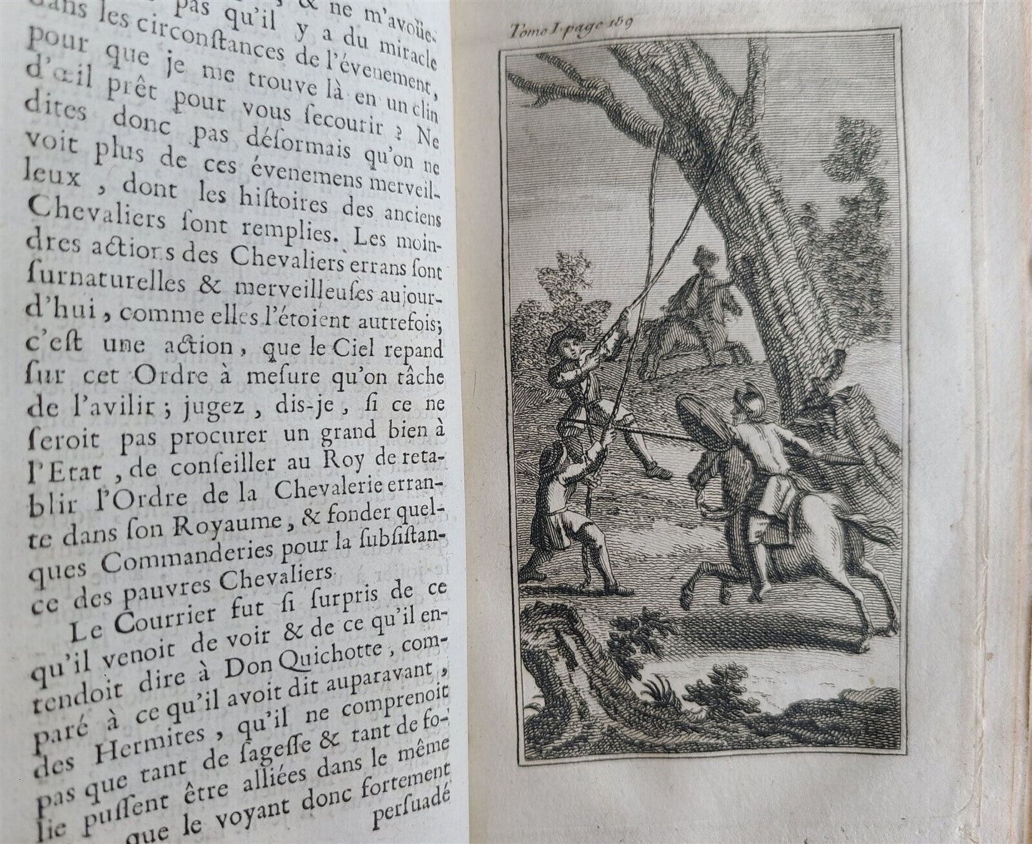 1722-1726 DON QUICHOTTE DE LA MANCHE by CERVANTES 6 VOLUMES antique ILLUSTRATED