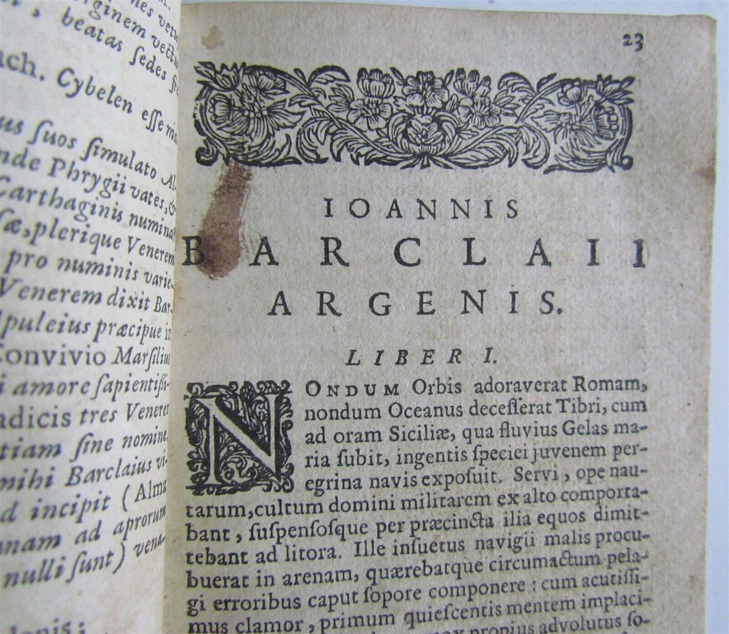 1659 ARGENIS by John Barclay ANTIQUE Scotland ELZEVIER PRESS