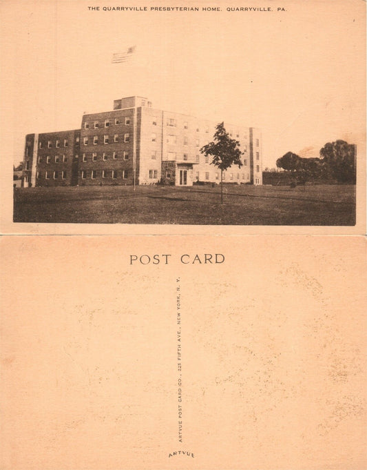QUARRYVILLE PRESBYTERIAN HOME PA VINTAGE POSTCARD