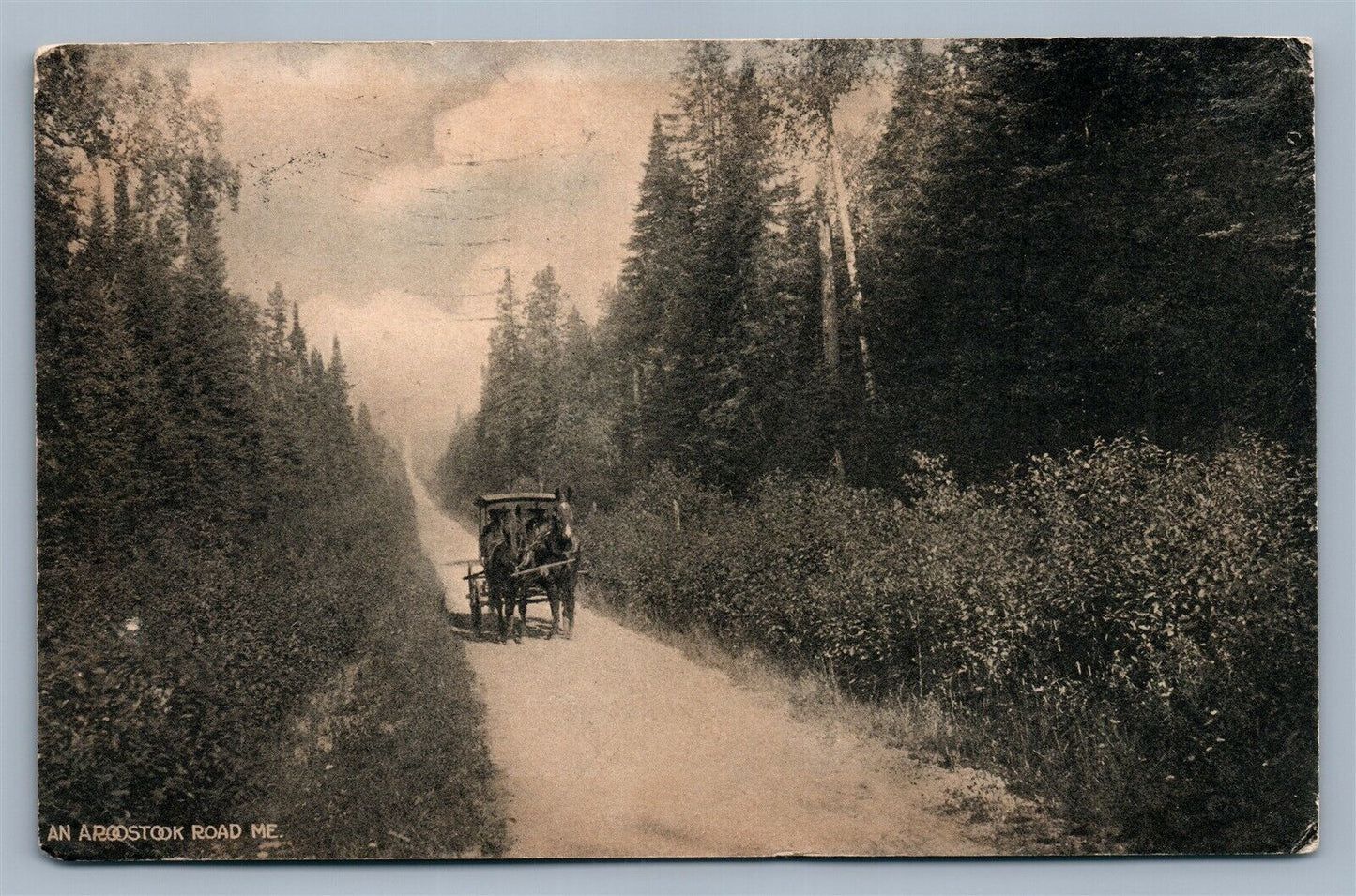 AROOSTOCK ME 1907 ANTIQUE POSTCARD