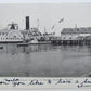 VINTAGE POSTCARD - STEAMER LANDING AT SEASIDE ROCKAWAY BEACH NY