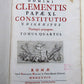 1724 ANTIQUE VELLUM BOUND FOLIO Clementis Papae XI Contitutio Unigenitus