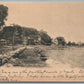 MYSTIC CT RIVER VIEW ANTIQUE POSTCARD