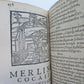 1581 ILLUSTRATED MACARONIC POETRY MERLINI COCAII antique 16th CENTURY RARE