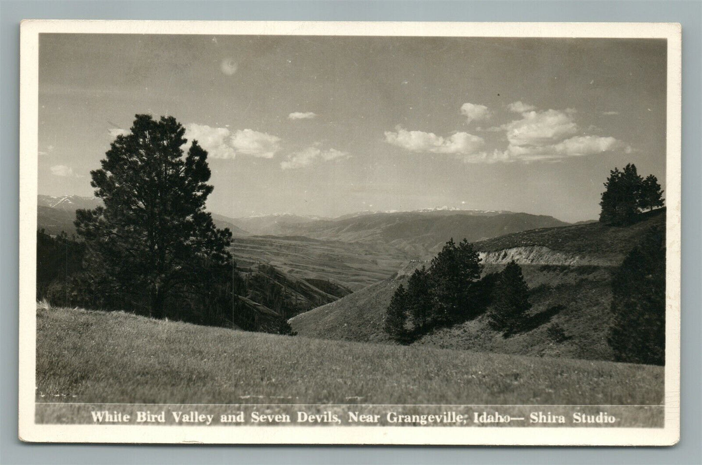 GRANGEVILLE ID WHITE BIRD VALLEY SEVEN DEVILS ANTIQUE REAL PHOTO POSTCARD RPPC