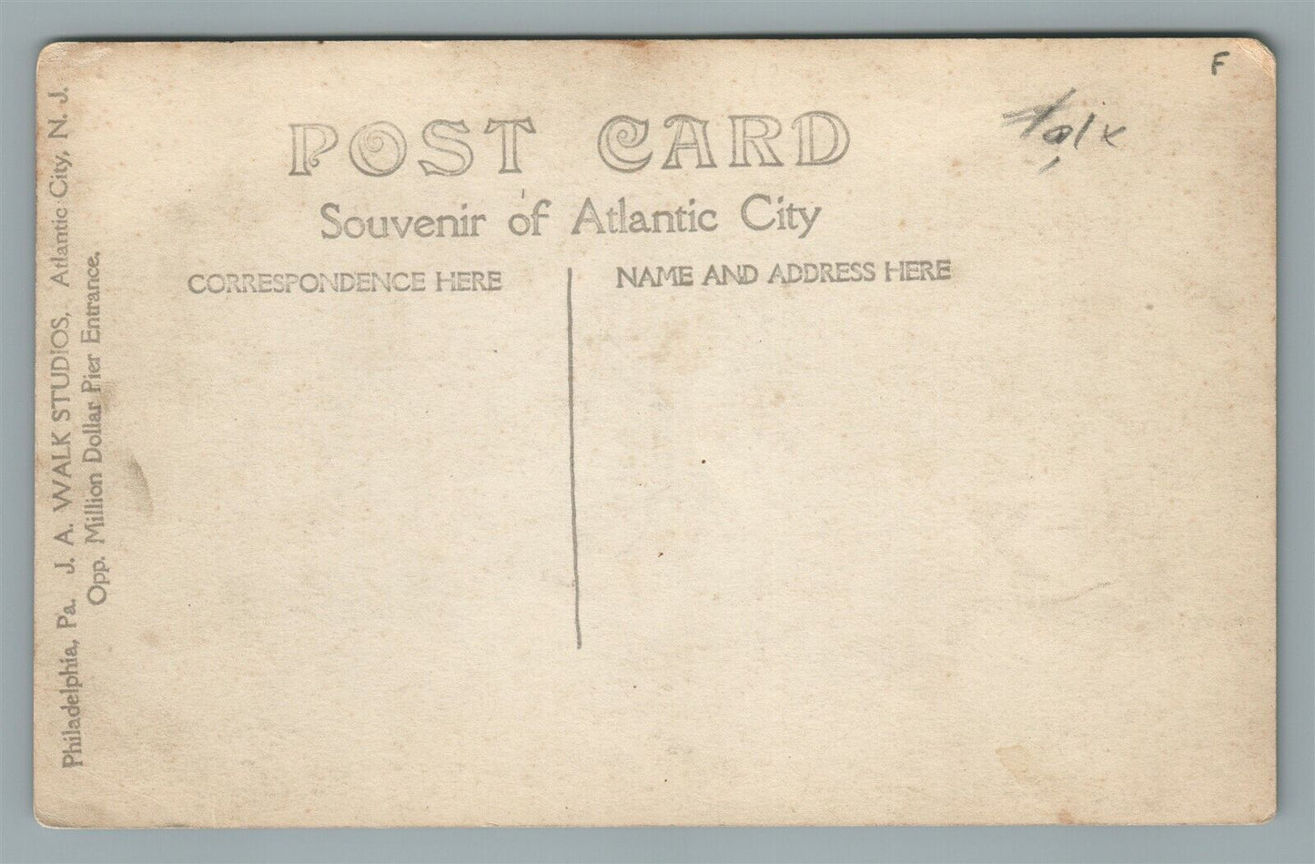 RIVERVIEW NJ SECOND STREET ANTIQUE REAL PHOTO POSTCARD RPPC