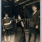 KIDS w/ MIDGET LADY ANTIQUE REAL PHOTO POSTCARD RPPC