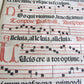 1621 PSALTERIUM ROMANUM antique MISSAL ANTIPHONAL FOLIO 11x6" w/ musical notes